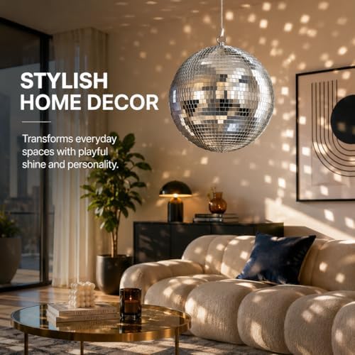 Youdepot 16-Inch Large Disco Ball Hanging Mirror Ball Decor - Image 6