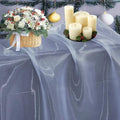 55 Yard Organza Fabric 44" Wide for Wedding Event Décor - Dusty Blue by MDS