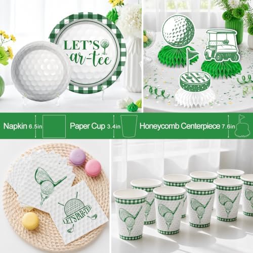 184Pcs Golf Party Decorations Tableware Set, 25 Serves - Image 5