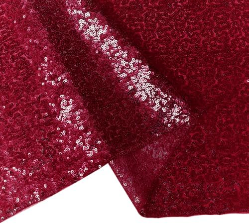 6 Packs 12 x 72 inches Sequin Table Runner, Burgundy Glitter Table Runner for Birthday Party Supplies Wedding Engagement Baby Shower Holiday Celebration Event Decorations - Image 7