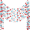 Outus 10 Pieces Dot Garland Banner Hanging, Light Blue,White,Red by Outus