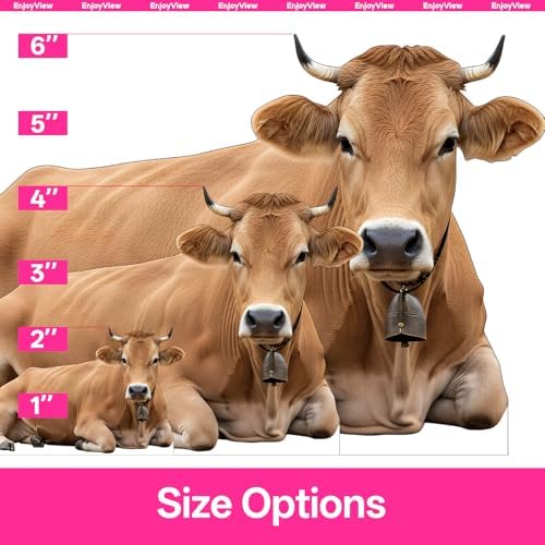 Nativity Brown Cow Life Size Cardboard Cutout 1FT Photo Prop - Image 3