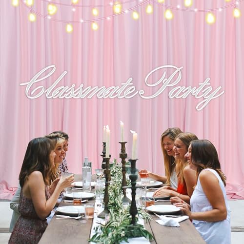 MEETSKY Pink Backdrop Curtains,Birthday Backdrop Drapes,5ft x 7ft,2 Panels - Image 6