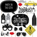 Nighttime City Skyline - New York Photo Booth Prop Kit, DIY Props - 20pc by BigDotofHappiness