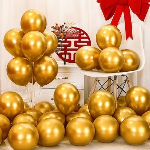 400 Pack Gold Balloons 5 Inch Metallic Chrome Gold Latex Small Balloon for Birthday Wedding Bridal Baby Shower Supplies Graduation Party Decorations - Image 5