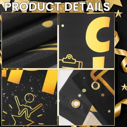 Smoothnovelty 3 Pcs Gold Employee Appreciation Day Banner - Image 3