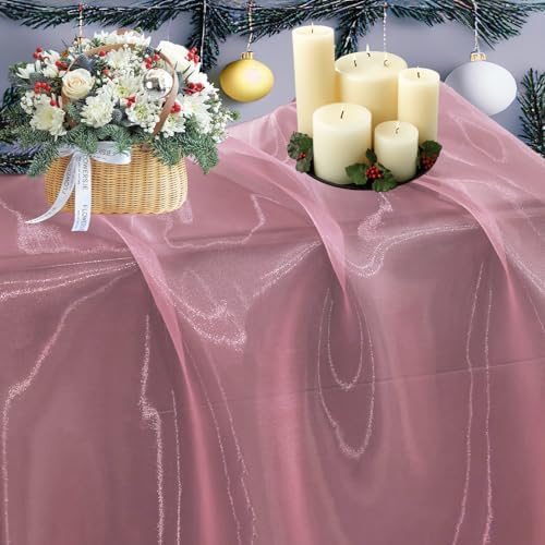 85 Yard Organza Fabric 44" Wide for Wedding Event Décor - Blush Pink by MDS