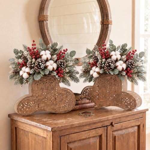 Cinnvoice 6 Pcs Cowboy Hat Centerpieces for Table Wooden Western Decor - Image 2