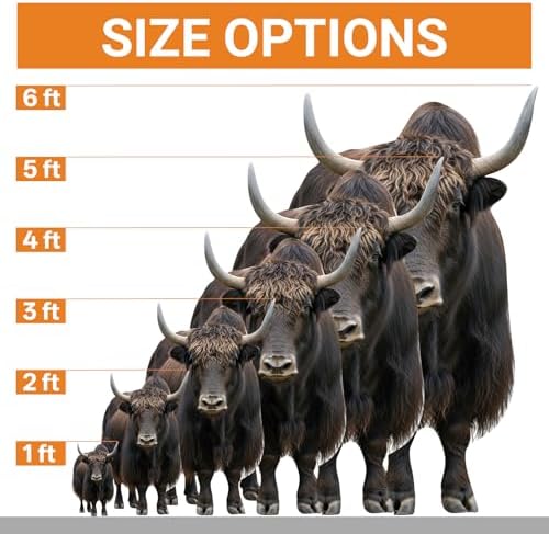 Yak 6FT Life Size Cardboard Cutout, Fun Animal Standup, 1 PC - Image 3