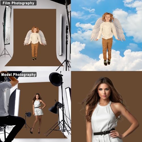Dark Brown Photography Backdrop for Photoshoot, Fabric, 7x10 FT - Image 3