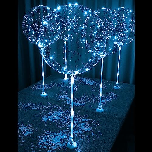 Lightsfever 6PCS LED Light Up Balloons with Sticks, Centerpieces for Party - Image 3