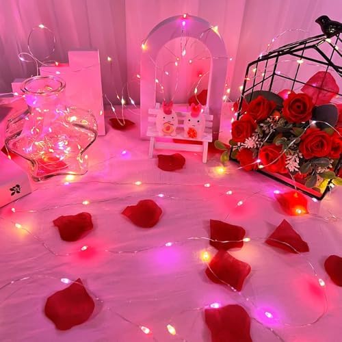 3 Pack Valentines Day Decorations Red Pink Warm White Valentines Lights - Image 5