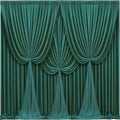 40x10FT Hunter Green Backdrop Curtains for Wedding Parties,Wrinkle Free Polyester Photography Backdrop Drapes for Baby Shower Birthday Parties Stage Background Stand Decorations 4x10ft,10 Panels by Partisky