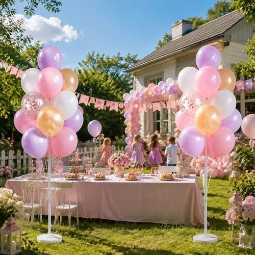 10" Pastel Party Balloon Column Kit Set of 2 For Themed Party - Image 6