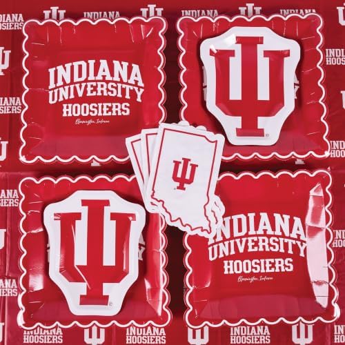Indiana Hoosiers Party Supplies, Decorations Plates & Napkins IU Decor 37Pc - Image 4