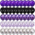 Purple and Black Balloons, 60 Packs 12 Inch Latex Balloon by Togvu