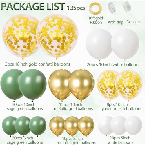 OUNIY Sage Green 172pcs Gender Neutral Baby Shower Decorations - Boho Greenery Party Supplies with Oh Baby Backdrop, Tablecloth, Balloons, BABY Box, Welcome Banner - Image 4