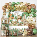 267PCS Fexivo Woodland Baby Shower Decorations Set, Serves 25 Guests by Unknown