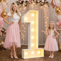 Large 4FT Marquee Light Up Numbers 1 for Party Decorations by NANXU