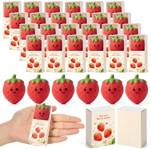 24 Sets Strawberry Gifts You are Berry Party Favors with Boxes by Wettarn