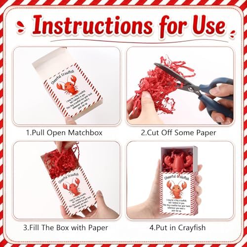 24 Sets Crawfish Positive Gifts Crawfish Boil Party Favors with Boxes - Image 4