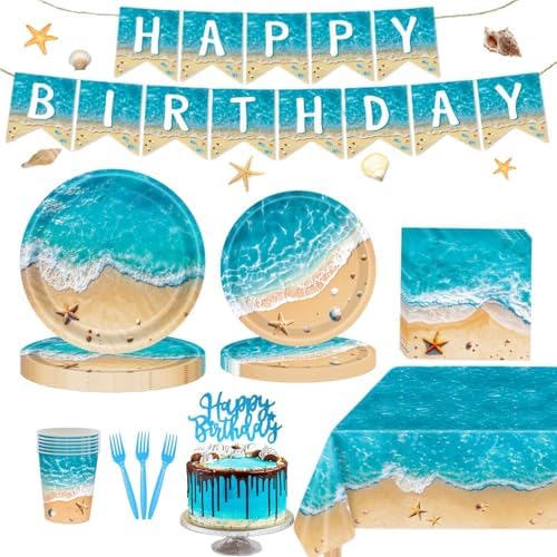 Beach Party Decorations, Beach Birthday Party Decorations, Serve 20 by Unknown
