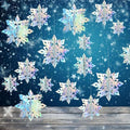 Paper Christmas Snowflake Hanging Decorations Indoor, Iridescent, 30Pcs by OuMuaMua