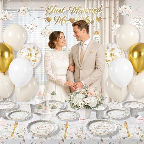 Wedding Party Decorations Tableware Set, Serves 20 - Image 4