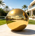 Inflatable Mirror Ball,Reusable Mirror Ball Large Event Decoration PVC Ball for Party,Concerts,Stage,Wedding Decorations - No Pump Included(Gold, 1pcs：0.8m) by FloatPartyEnjoy