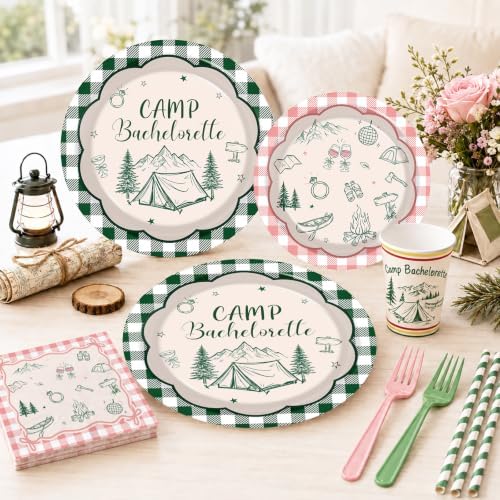 Camp Bachelorette Decorations, Pink Green Bachelorette Party Decorations - Image 4