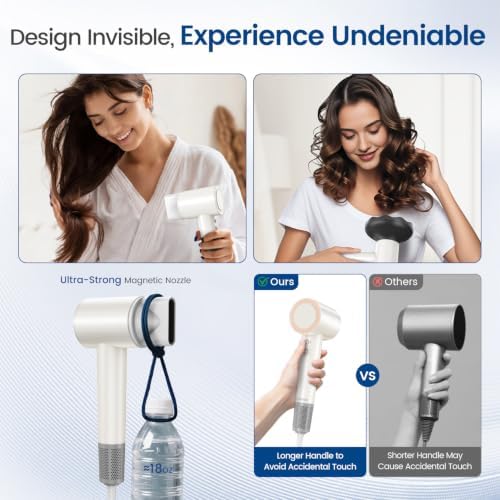 Hair Dryer with Diffuser, 180,000 RPM High Speed Blow Dryer with Diffuser - Image 4