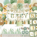 Sage Green Baby Shower Decorations Gender Neutral Baby Shower Decorations Welcome Baby Banner Sage Green Balloons Paper Lanterns Pom Tablecloth Neutral Gender Reveal Birthday Party Supplies by OUNIY
