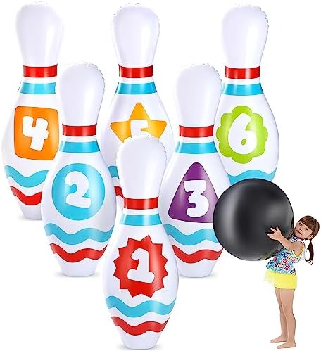 JOYIN Giant Inflatable Bowling Set for Kids and Adults, Christmas Birthday Party Games, Kids Education Motor Skills Toys by JOYIN