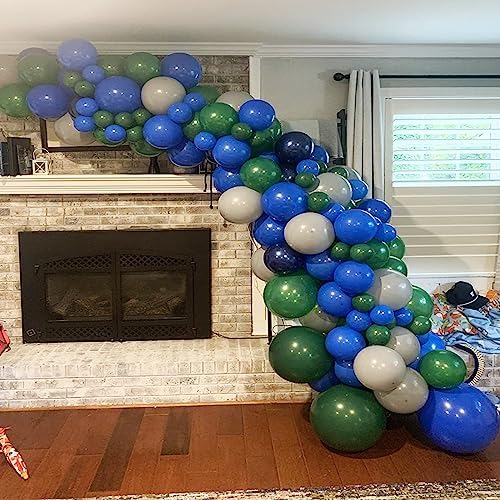 Balloons Green and Navy Blue, 60Pcs 12 Inch Latex Balloons - Image 5