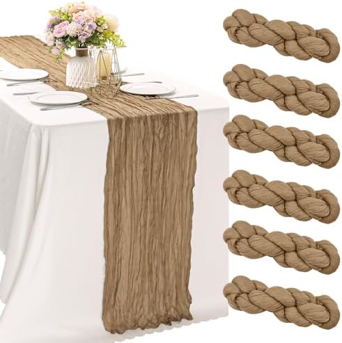 10FT Cheesecloth Table Runner Boho Party Home Decorations by JALANCY