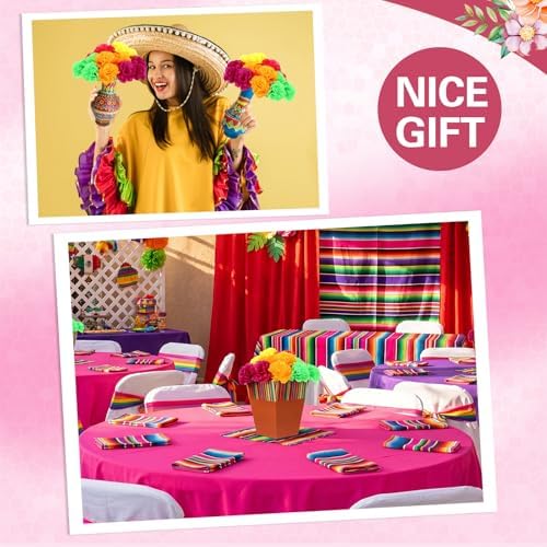 48 Pcs Mexican Party Decorations Fiesta Centerpieces, Marigold - Image 6