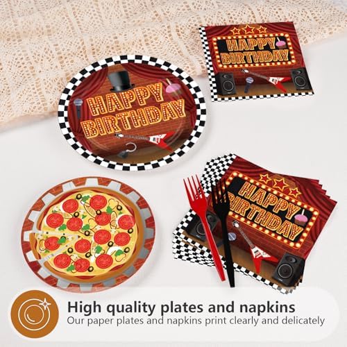 96Pcs Pizza Birthday Party Decorations, Serves 24 - Image 3