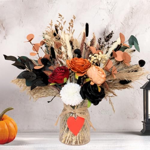 Fall Dried & Artificial Floral Centerpieces For Tables, Thanksgiving Decor by RyddeligHome-AestheticHomeDecor