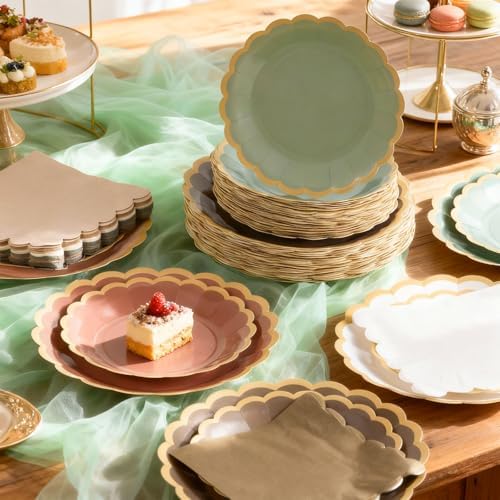 Zhehao 150 Pcs Woodland Paper Plates Napkins Serves 50 - Image 6