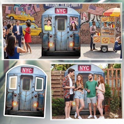 Colingmill 5.5 Ft New York Subway Cardboard Stand up Cutout Backdrop - Image 6