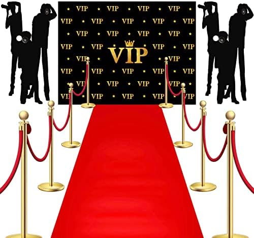 Timtin 6.5 x 5 ft VIP Photography Backdro Red Carpet Runner for Movie Party by Timtin