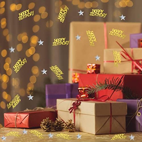 Gold Birthday Confetti Star Shape Table Scatters Confetti for Birthday Decorations Party Sets - Image 7