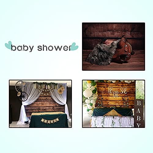 10x8ft Wood Backdrops for Photography Grunge Vintage Worn Wooden Boards Background Seamless Backdrop Brown Photo Wall Wrinkle Free Photography Photo Studio - Image 4