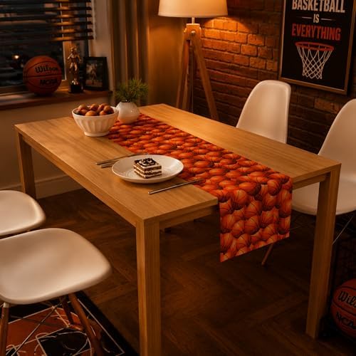 Basketball Party Decorations - Basketball Table Runner - Image 5