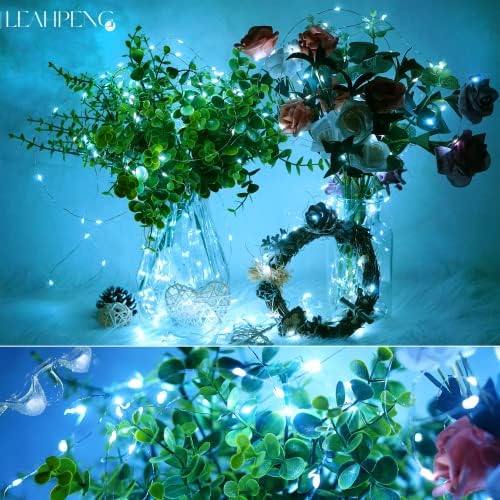 15 Packs Fairy String Lights, 6.6FT 20 LED Battery Operated Silver Copper Wire Starry String Light for DIY Party Christmas Costume Wedding Easter Table Decorations (Cool White) - Image 6