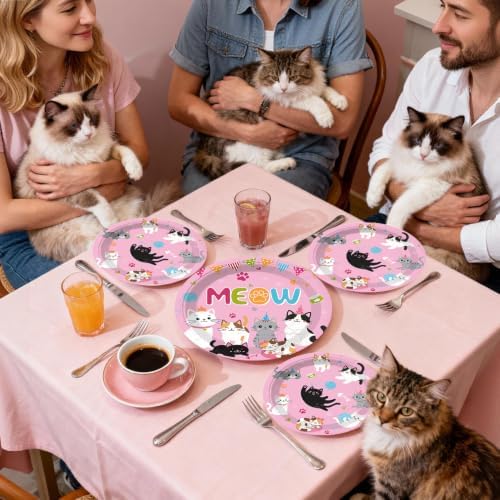363pcs Cat Birthday Decorations for Cat Fans Serves 50 - Image 5