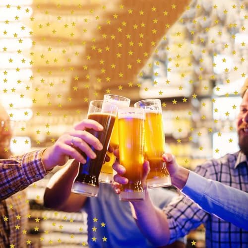 Gold Star Confetti Stars Shape Table Scatters Confetti for Star Party Wedding Decorations Beer Festival Confetti Party Sets - Image 2