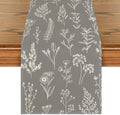 Artoid Mode Leaves Flowers Spring Table Runner, Seasonal Kitchen Dining Table Decoration for Home Party Decor 13x72 Inch by ArtoidMode