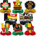 JULMELON 8 Pcs Black History Month Centerpieces 3D Honeycomb Table Decor by JULMELON