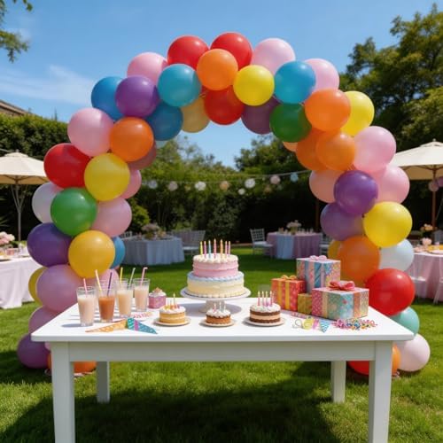 160 Pack Latex Balloons 12 Inch Rainbow Balloons 10 Kinds Colors Multicolor Bulk Balloons for Birthday Baby Shower Wedding Family Party - Image 6